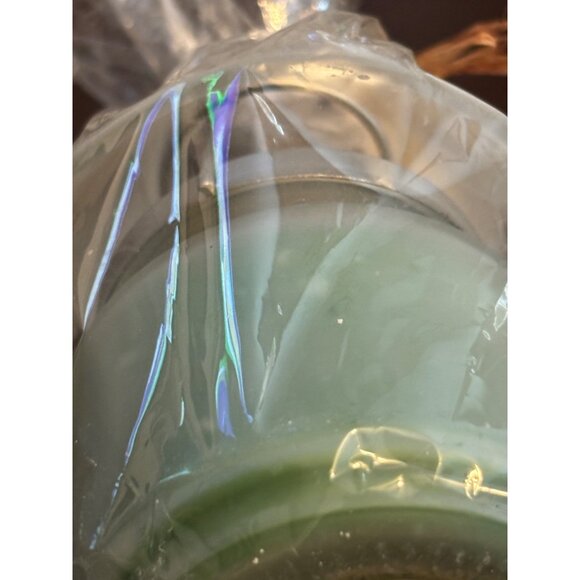 Cucumber Melon Scented Jar Candle Set with Frosted Shade New Sealed 5" - Picture 7 of 8